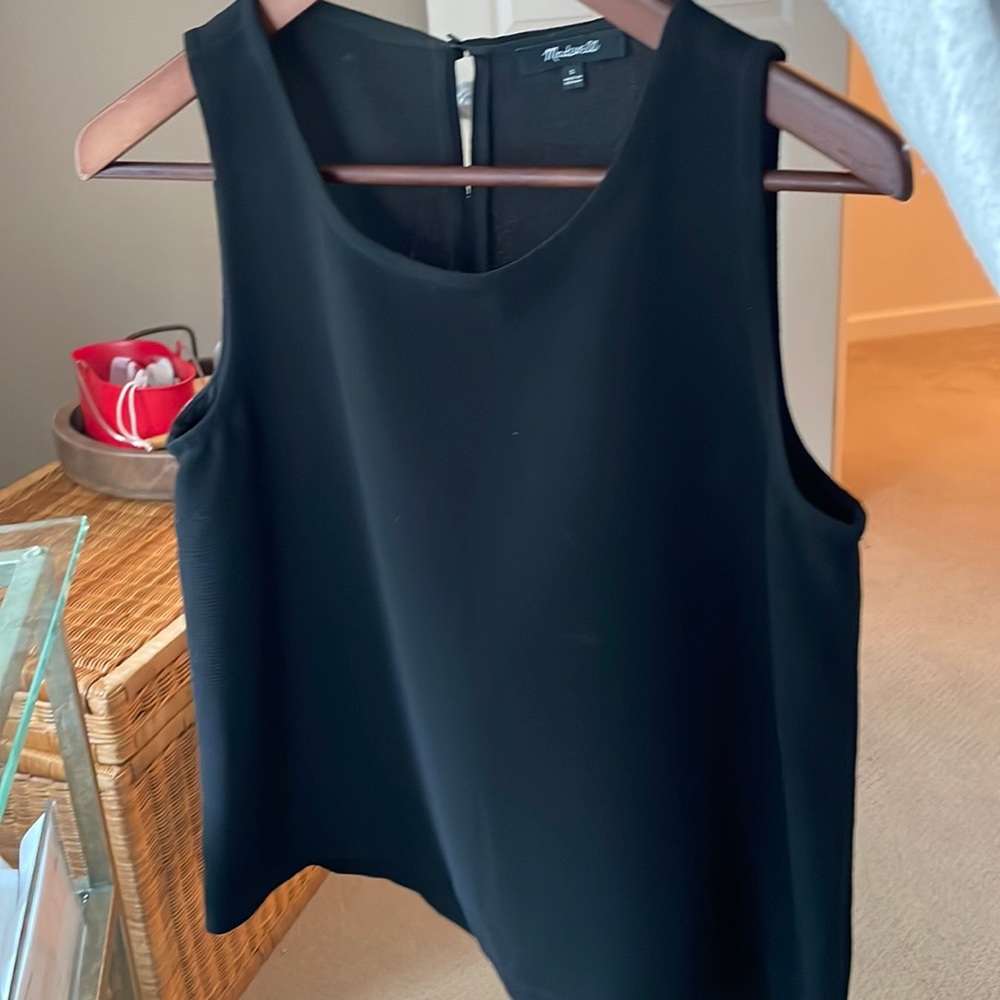 Madewell black blouse tank